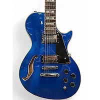 Used ESP LTD PS1000 Sparkle Blue Hollow Body Electric Guitar