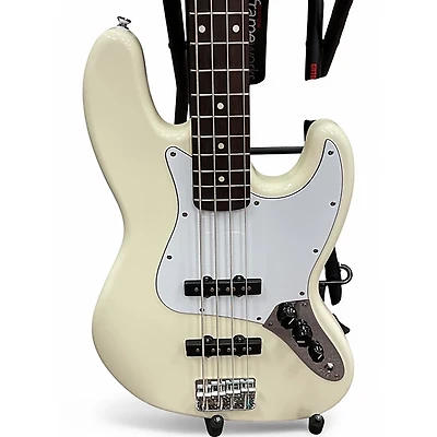 Used Fender Player Jazz Bass Olympic White Electric Bass Guitar