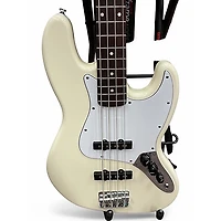 Used Fender Player Jazz Bass Olympic White Electric Bass Guitar