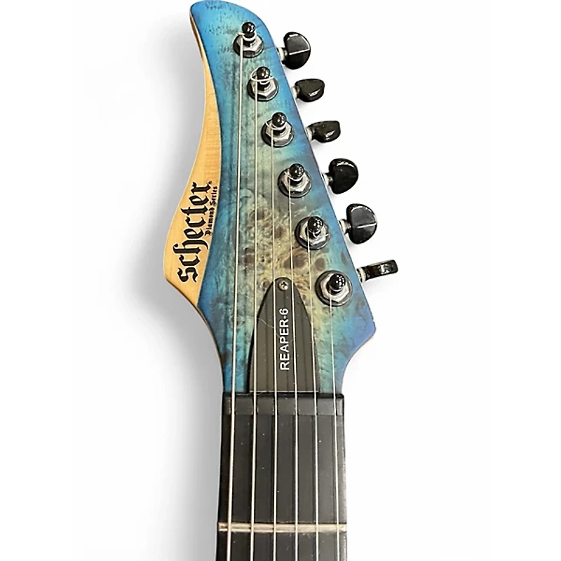 Used Schecter Guitar Research Reaper-6 Sky Burst Solid Body Electric Guitar