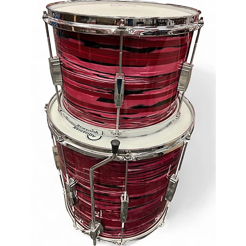 Used Ludwig 3 Piece Club Date Ruby Strata Drum Kit