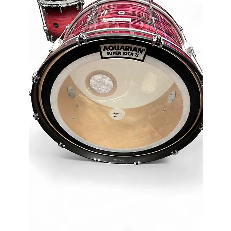 Used Ludwig 3 Piece Club Date Ruby Strata Drum Kit