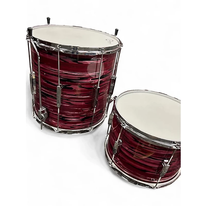 Used Ludwig 3 Piece Club Date Ruby Strata Drum Kit