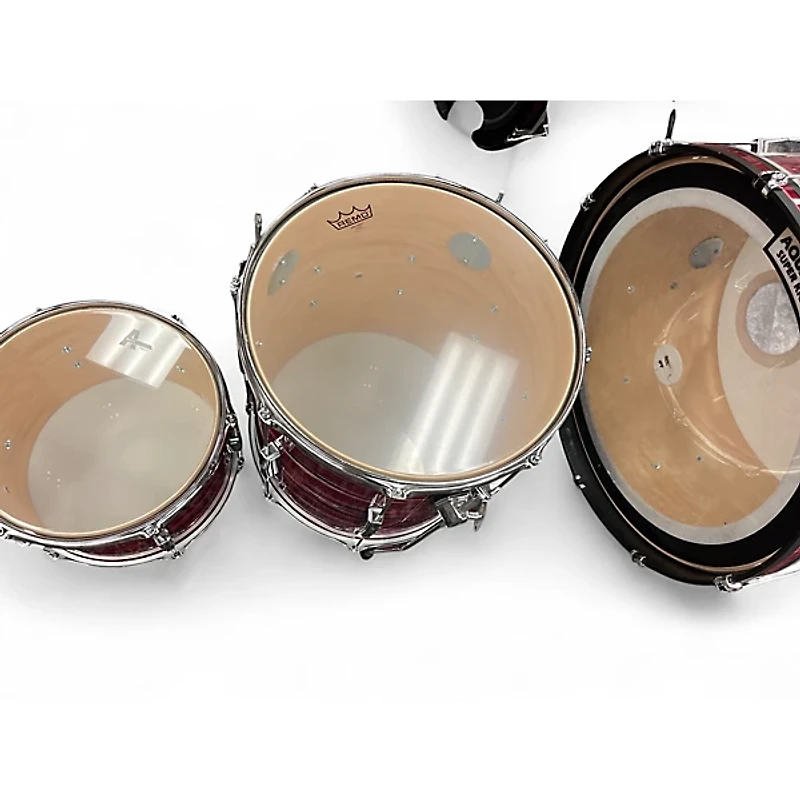 Used Ludwig 3 Piece Club Date Ruby Strata Drum Kit