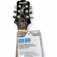 Used Epiphone Les Paul Standard Black Solid Body Electric Guitar