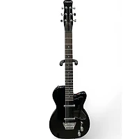 Used Silvertone 1303/U2 Reissue Black Solid Body Electric Guitar