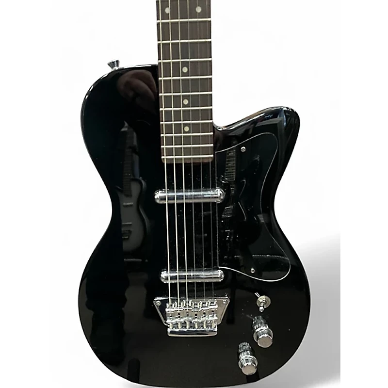 Used Silvertone 1303/U2 Reissue Black Solid Body Electric Guitar