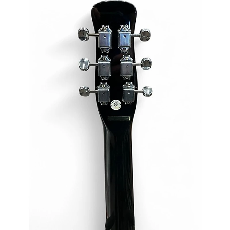 Used Silvertone 1303/U2 Reissue Black Solid Body Electric Guitar