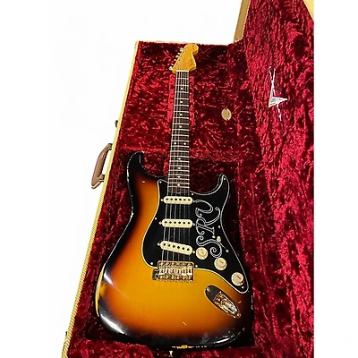 Used 2020 Fender SRV Signature Strat Relic/CC Tobacco Sunburst Solid Body Electric Guitar