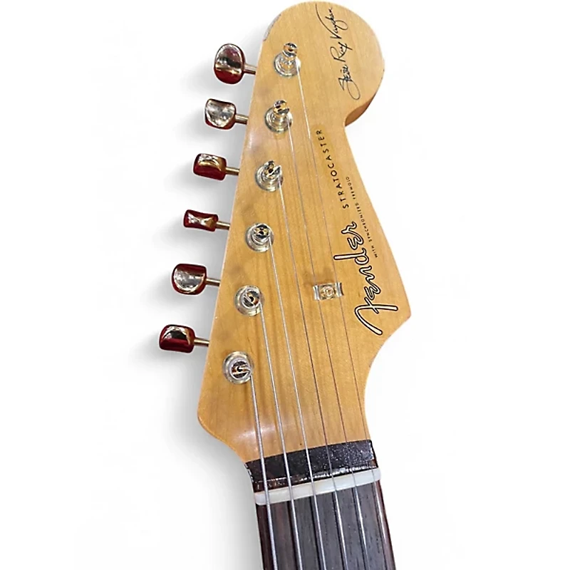 Used 2020 Fender SRV Signature Strat Relic/CC Tobacco Sunburst Solid Body Electric Guitar