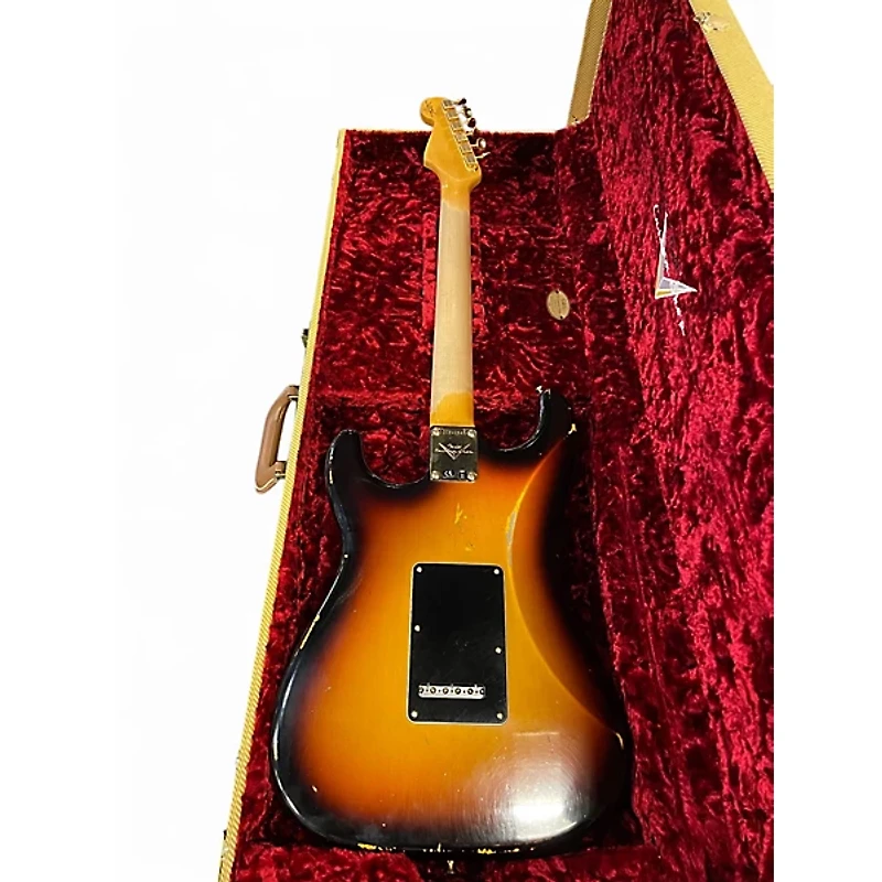 Used 2020 Fender SRV Signature Strat Relic/CC Tobacco Sunburst Solid Body Electric Guitar