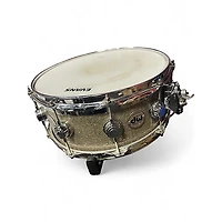 Used DW 14X6.5 Collector's Series FinishPly Top Edge Snare BROKEN GLASS Drum