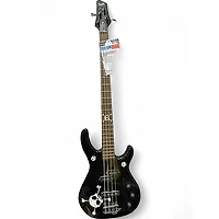 Used Squier Affinity PJ Bass Black Electric Bass Guitar
