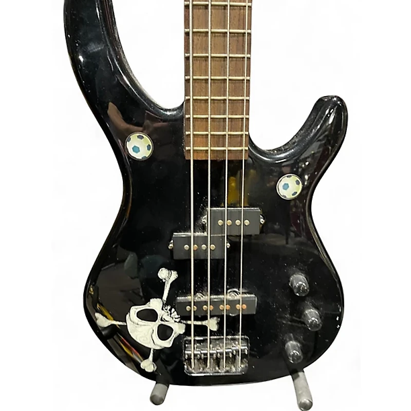 Used Squier Affinity PJ Bass Black Electric Bass Guitar