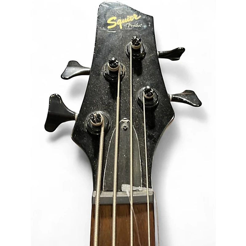 Used Squier Affinity PJ Bass Black Electric Bass Guitar