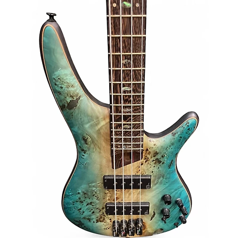 Used Ibanez SR1600B Caribbean Shoreline Electric Bass Guitar