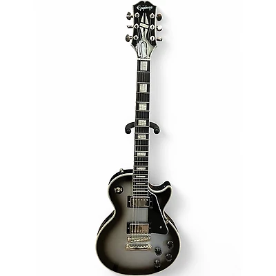 Used Epiphone Les Paul Custom Silver Burst Solid Body Electric Guitar