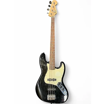 Used Squier Jazz Bass Black Electric Bass Guitar