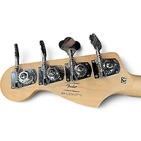 Used Squier Jazz Bass Black Electric Bass Guitar