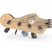 Used Squier Jazz Bass Black Electric Bass Guitar