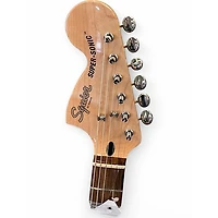 Used Squier Super Sonic Blue Sparkle Solid Body Electric Guitar