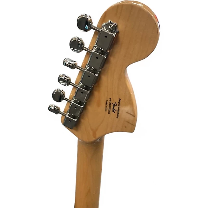 Used Squier Super Sonic Blue Sparkle Solid Body Electric Guitar