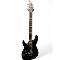 Used Schecter Guitar Research C6 Deluxe Black Solid Body Electric Guitar