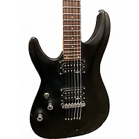 Used Schecter Guitar Research C6 Deluxe Black Solid Body Electric Guitar