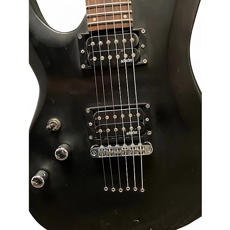 Used Schecter Guitar Research C6 Deluxe Black Solid Body Electric Guitar