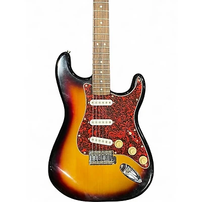 Used Squier Standard Stratocaster 3 Tone Sunburst Solid Body Electric Guitar