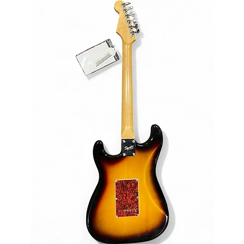 Used Squier Standard Stratocaster 3 Tone Sunburst Solid Body Electric Guitar