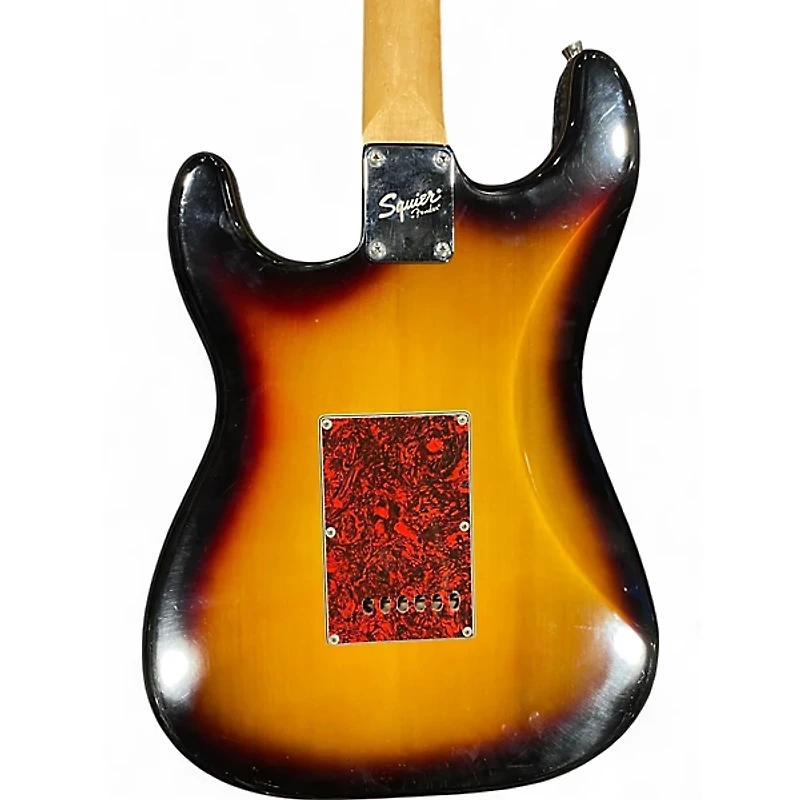 Used Squier Standard Stratocaster 3 Tone Sunburst Solid Body Electric Guitar