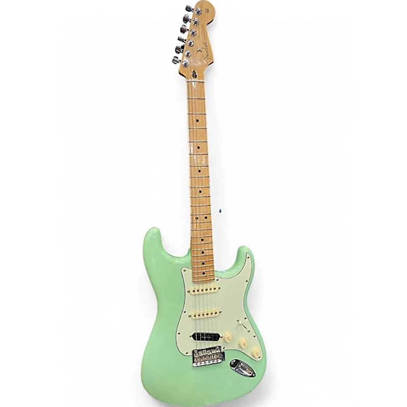 Used Fender Player Stratocaster Surf Green Solid Body Electric Guitar
