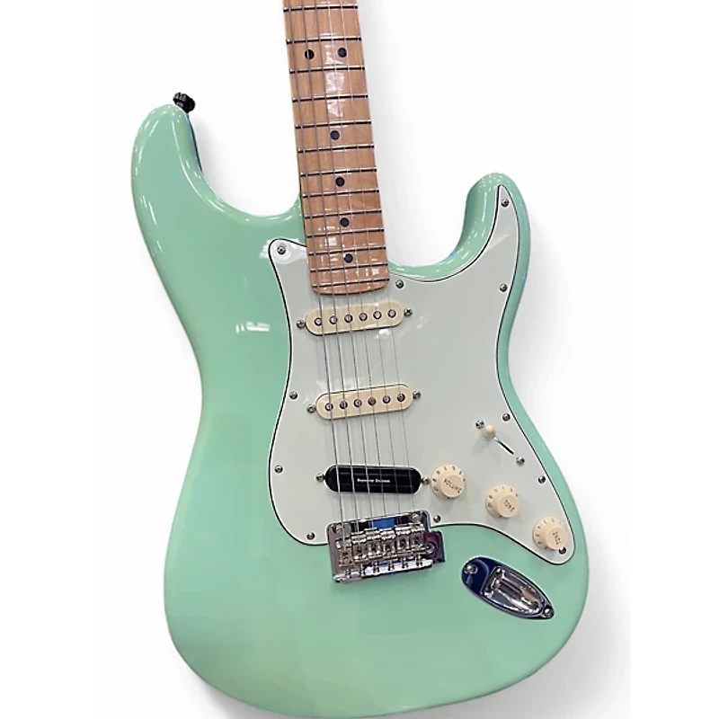 Used Fender Player Stratocaster Surf Green Solid Body Electric Guitar