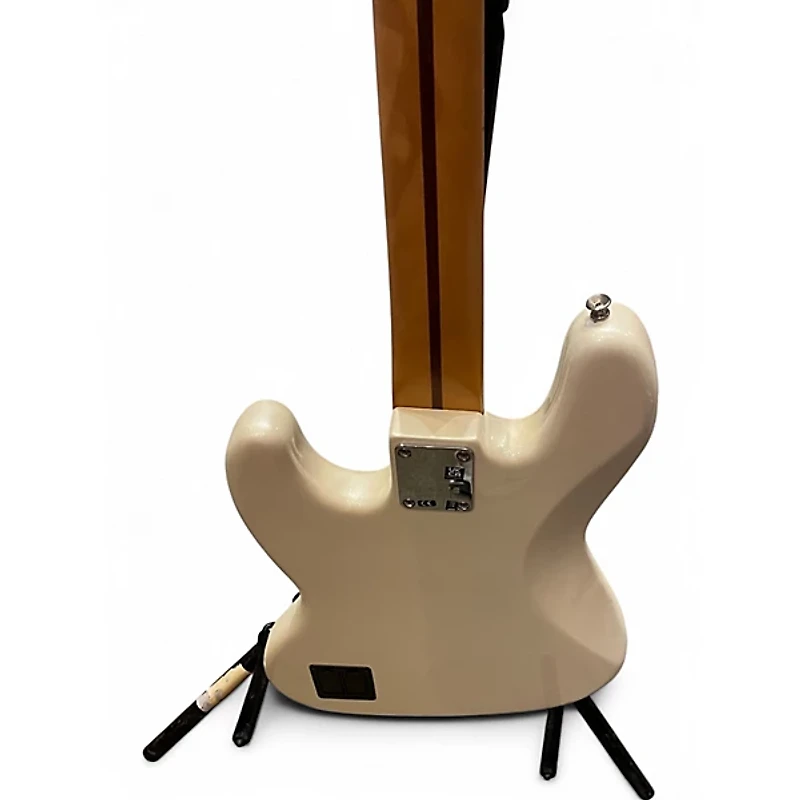 Used Fender Player Plus Active Jazz Bass Olympic Pearl Electric Bass Guitar
