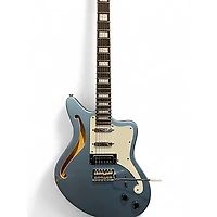 Used D'Angelico Premier Bedford Ice Blue Metallic Hollow Body Electric Guitar