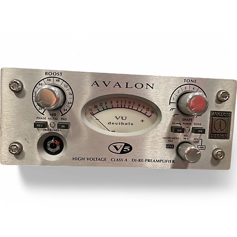 Used Avalon V5 Pure Class A Mono Channel Strip