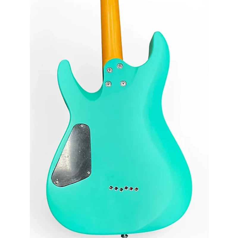 Used Schecter Guitar Research Diamond Series PT Mint Green Solid Body Electric Guitar