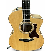 Used Taylor 214CE Natural Acoustic Electric Guitar