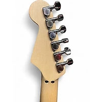 Used EVH Striped Series Frankie Red with Black and White Stripes Solid Body Electric Guitar