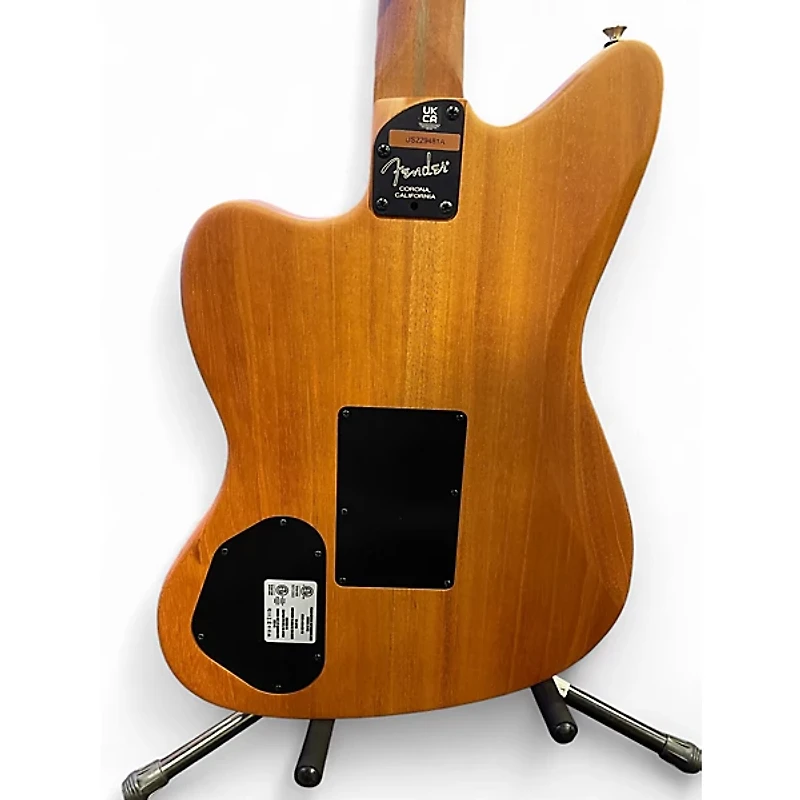 Used Fender Acoustasonic Jazzmaster  Natural Acoustic Electric Guitar