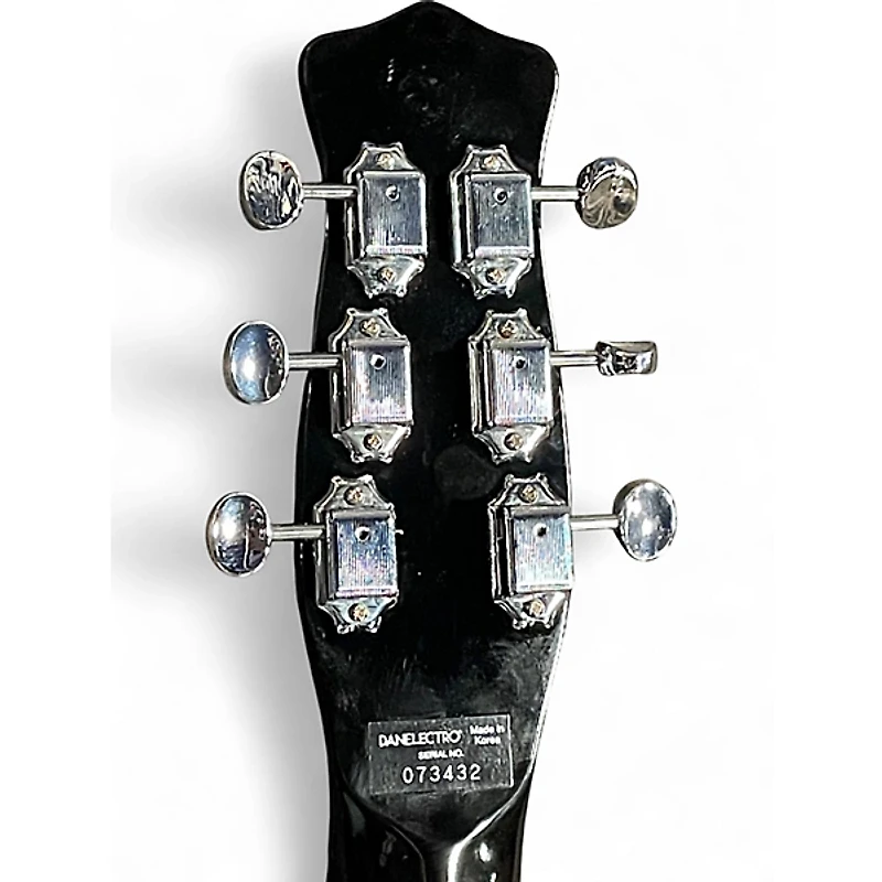 Used Danelectro Stock '59 Black and White Solid Body Electric Guitar