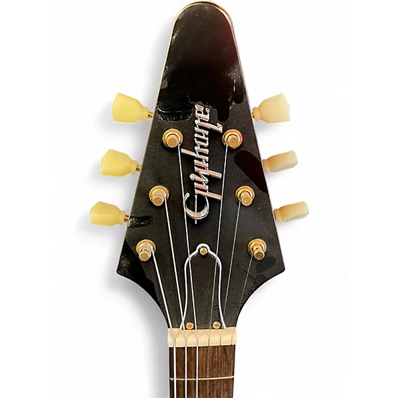 Used Epiphone 1958 Korina Flying V Aged Natural Solid Body Electric Guitar