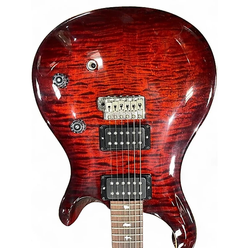 Used PRS CE24 Red Solid Body Electric Guitar