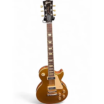 Used Gibson Les Paul Deluxe Gold Top Solid Body Electric Guitar