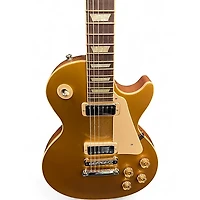 Used Gibson Les Paul Deluxe Gold Top Solid Body Electric Guitar