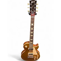 Used Gibson Les Paul Deluxe Gold Top Solid Body Electric Guitar