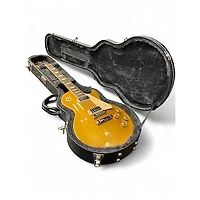Used Gibson Les Paul Deluxe Gold Top Solid Body Electric Guitar