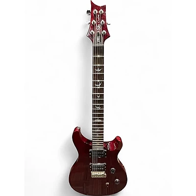 Used PRS SE Custom 24 Crimson Red Trans Solid Body Electric Guitar