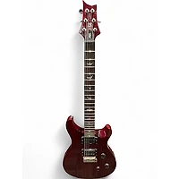 Used PRS SE Custom 24 Crimson Red Trans Solid Body Electric Guitar